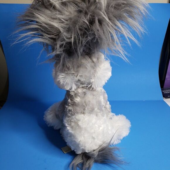 Adorable Gray Angora Bunny Plush Rabbit Stuffed Animal Toy Easter Plushie - Picture 9 of 10